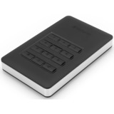Verbatim Disco rigido portatile Store n Go® Secure con tastierino di accesso da 1TB Nero/Argento, 1000 GB, Nero, Argento