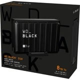 WD D10 disco rigido esterno 8000 GB Nero, Bianco Nero, 8000 GB, 3.2 Gen 2 (3.1 Gen 2), 7200 Giri/min, Nero, Bianco