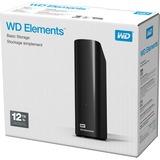 WD Elements Desktop disco rigido esterno 12000 GB Nero Nero, 12000 GB, 3.2 Gen 1 (3.1 Gen 1), Nero