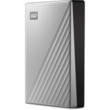 WD My Passport Ultra for Mac disco rigido esterno 5000 GB Argento, Hard-disk argento/Nero, 5000 GB, 3.2 Gen 1 (3.1 Gen 1), Argento