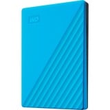 WD My Passport disco rigido esterno 2000 GB Blu, Hard-disk blu/Nero, 2000 GB, 3.2 Gen 1 (3.1 Gen 1), Blu