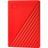 WD My Passport disco rigido esterno 2000 GB Rosso rosso, 2000 GB, 2.5", 3.2 Gen 1 (3.1 Gen 1), Rosso