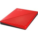 WD My Passport disco rigido esterno 2000 GB Rosso rosso, 2000 GB, 2.5", 3.2 Gen 1 (3.1 Gen 1), Rosso