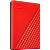 WD My Passport disco rigido esterno 2000 GB Rosso, Hard-disk rosso, 2000 GB, 2.5", 3.2 Gen 1 (3.1 Gen 1), Rosso