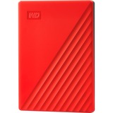 WD My Passport disco rigido esterno 2000 GB Rosso, Hard-disk rosso, 2000 GB, 2.5", 3.2 Gen 1 (3.1 Gen 1), Rosso