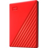 WD My Passport disco rigido esterno 2000 GB Rosso, Hard-disk rosso, 2000 GB, 2.5", 3.2 Gen 1 (3.1 Gen 1), Rosso