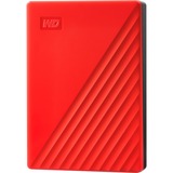 WD My Passport disco rigido esterno 4000 GB Rosso rosso, 4000 GB, 3.2 Gen 1 (3.1 Gen 1), Rosso