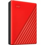 WD My Passport disco rigido esterno 4000 GB Rosso, Hard-disk rosso, 4000 GB, 3.2 Gen 1 (3.1 Gen 1), Rosso