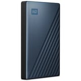 WD WDBC3C0020BBL-WESN disco rigido esterno 2000 GB Nero, Blu, Hard-disk blu/Nero, 2000 GB, 3.2 Gen 1 (3.1 Gen 1), Nero, Blu