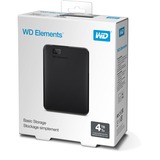 WD WD Elements Portable disco rigido esterno 4000 GB Nero Nero, 4000 GB, 2.5", 3.2 Gen 1 (3.1 Gen 1), Nero