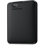 WD WD Elements Portable disco rigido esterno 4000 GB Nero, Hard-disk Nero, 4000 GB, 2.5", 3.2 Gen 1 (3.1 Gen 1), Nero