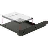 DeLOCK 18212 parte del case del computer Universale Gabbia HDD, Telaio di montaggio Nero, Universale, Gabbia HDD, Metallo, Nero, 6,35 cm (2.5")