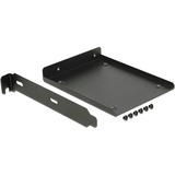 DeLOCK 18212 parte del case del computer Universale Gabbia HDD, Telaio di montaggio Nero, Universale, Gabbia HDD, Metallo, Nero, 6,35 cm (2.5")