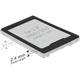 DeLOCK 18216 parte del case del computer Gabbia HDD, Telaio di montaggio Nero, Gabbia HDD, Plastica, Nero, 2.5", 69,5 mm, 99,5 mm