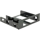 DeLOCK 18267 parte del case del computer Universale Staffa di montaggio HDD, Telaio di montaggio Nero, Universale, Staffa di montaggio HDD, Alluminio, Nero, 3.5"