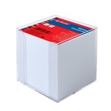 Herlitz 10410801 dispenser per foglio appunti Quadrato Plastica Bianco trasparente, 90 mm, 90 mm, 90 mm, 1 pz, 700 fogli