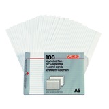 Herlitz 1150507 scheda per indice Bianco 100 pz bianco, Bianco, 100 pz