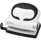 Herlitz 50025411 perforatore e accessori Nero, Bianco bianco/Nero, Nero, Bianco, Nero, Metallo, Plastica, Gomma, 8 cm