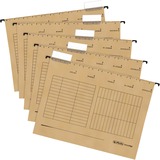 Herlitz 5874458 cartella sospesa e accessorio A4 Cartoncino Marrone 5 pz, Organizzatore beige, A4, Cartoncino, Marrone, Germania, 5 pz
