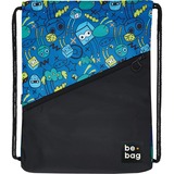 be bag be.bag be.daily zaino Borsa con chiusura a cordoncino Nero, Blu Poliestere Nero/Blu, Ragazzo/Ragazza, Poliestere