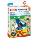 tesa Powerstrips POSTER Etichetta di montaggio bianco, Etichetta di montaggio, Bianco, Interno, 96 pezzo(i)