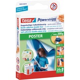 tesa Powerstrips POSTER Etichetta di montaggio, Adesivo bianco, Etichetta di montaggio, Bianco, Interno, Carta, 0,2 kg, Scatola