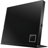 ASUS SBW-06D2X-U lettore di disco ottico Blu-Ray DVD Combo Nero nero lucido, Nero, Computer portatile, Blu-Ray DVD Combo, USB 2.0, 2 MB, 80,120 mm, Vendita al dettaglio