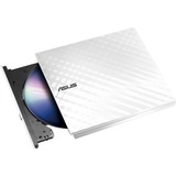 ASUS SDRW-08D2S-U Lite lettore di disco ottico DVD±R/RW Bianco, masterizzatore DVD esterno bianco lucido, Bianco, Vassoio, Orizzontale, Desktop/Notebook, DVD±R/RW, USB 2.0, Vendita al dettaglio
