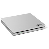 Hitachi-LG Data Storage Slim Portable DVD-Writer lettore di disco ottico DVD±RW Argento argento, Argento, Fessura, Desktop/Notebook, DVD±RW, USB 2.0, 60000 h