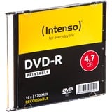 Intenso DVD-R 4.7GB, Printable, 16x 4,7 GB 10 pz, Supporti vergini DVD Printable, 16x, DVD-R, 120 mm, Stampabile, Custodia per CD, 10 pz, 4,7 GB