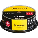 Intenso INT-1001124 CD vergini, CD supporti vergine 52x, CD-R, 120 mm, 700 MB, Fuso, 25 pz