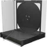 MediaRange BOX31-2 custodia CD/DVD Custodia Jewel 2 dischi Nero, Trasparente Custodia Jewel, 2 dischi, Nero, Trasparente, Plastica, 120 mm, 140 mm, Vendita al dettaglio