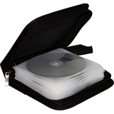 MediaRange BOX50 custodia CD/DVD Custodia a borsellino 24 dischi Nero Nero, Custodia a borsellino, 24 dischi, Nero, Nylon, 120 mm, 164 mm, Vendita al dettaglio
