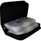 MediaRange BOX55 custodia CD/DVD Custodia a borsellino 96 dischi Nero, Borsa Nero, Custodia a borsellino, 96 dischi, Nero, Nylon, 120 mm, 168 mm, Vendita al dettaglio