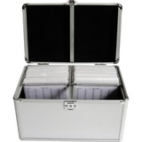 MediaRange BOX75 custodia CD/DVD Valigetta rigida 200 dischi Argento, Valigia argento, Valigetta rigida, 200 dischi, Argento, Tessuto felpato, Plastica, Legno, 120 mm, Alluminio, Vendita al dettaglio