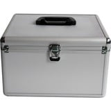 MediaRange BOX76 custodia CD/DVD Valigetta rigida 300 dischi Argento, Valigia argento, Valigetta rigida, 300 dischi, Argento, Tessuto felpato, Plastica, Legno, 120 mm, Alluminio, Vendita al dettaglio