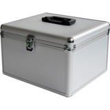 MediaRange BOX76 custodia CD/DVD Valigetta rigida 300 dischi Argento, Valigia argento, Valigetta rigida, 300 dischi, Argento, Tessuto felpato, Plastica, Legno, 120 mm, Alluminio, Vendita al dettaglio