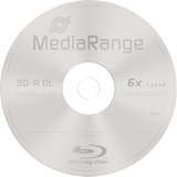 MediaRange MR507 disco vergine Blu-Ray BD-R 50 GB 10 pezzo(i) BD-R, 50 GB, 120 mm, 405 nm, 6x, Scatola per torte, Vendita al dettaglio