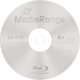 MediaRange MR507 disco vergine Blu-Ray BD-R 50 GB 10 pezzo(i), Dischi Blu-ray BD-R, 50 GB, 120 mm, 405 nm, 6x, Scatola per torte, Vendita al dettaglio