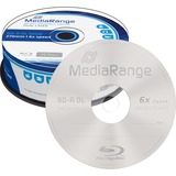 MediaRange MR508 disco vergine Blu-Ray BD-R DL 50 GB 25 pz 50 GB, BD-R DL, Scatola per torte, 25 pz