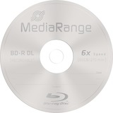 MediaRange MR508 disco vergine Blu-Ray BD-R DL 50 GB 25 pz, Dischi Blu-ray 50 GB, BD-R DL, Scatola per torte, 25 pz