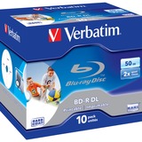 Verbatim 43736 disco vergine Blu-Ray BD-R 50 GB 10 pz 50 GB, BD-R, Portagioielli, 10 pz, Vendita al dettaglio