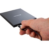 Verbatim External Slimline lettore di disco ottico Blu-Ray RW Nero, masterizzatore Blu-ray esterno Nero, Nero, Fessura, Desktop/Notebook, Blu-Ray RW, USB 3.2 Gen 1 (3.1 Gen 1), 145 mm