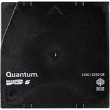 Quantum Ultrium 6 Nastro dati vuoto 2500 GB LTO 1,27 cm, Streamer-Medium Nero/grigio, Nastro dati vuoto, LTO, 2500 GB, 6250 GB, 2,5:1, Nero