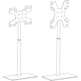 HAGOR 1981 Supporto per display espositivi 139,7 cm (55") Nero, Sistema di stand Nero, 35 kg, 81,3 cm (32"), 139,7 cm (55"), 600 x 400 mm, 1195 - 1635 mm