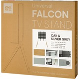 One for all WM 7482 177,8 cm (70") Grigio, Legno, Supporto grigio chiaro, 81,3 cm (32"), 177,8 cm (70"), 50 kg, 200 x 100 mm, 400 x 400 mm, Grigio, Legno