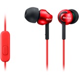 Sony MDR-EX110AP Cuffie e auricolari, Headset rosso, Cablato, 5 - 24000 Hz, Musica e Chiamate, 3 g, Auricolare, Rosso