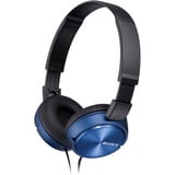 Sony MDR-ZX310AP Cuffie e auricolari, Headset blu/Nero, Cablato, 10 - 24000 Hz, Musica e Chiamate, 125 g, Auricolare, Blu