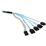 Broadcom L5-00219-00 cavo Serial Attached SCSI (SAS) Nero, Adattatore SFF-8643, 4 x SATA 7-pin, Nero, LSI 9300-4i, 9300-8i, 9300-4i4e, 9361-4i, 9361-8i, 9341-4i, 9341-8i