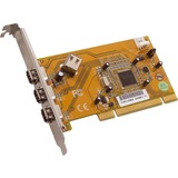 Dawicontrol DC-1394 PCI scheda di interfaccia e adattatore, Controllore PCI, TI 43AB23, 400 Mbit/s, Cablato, Microsoft Windows 2003/Vista/2000/XP, Bulk